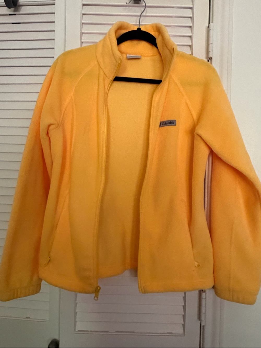 Columbia Women's Yellow Fleece Jacket Medium